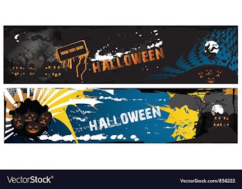 Halloween banners vector image
