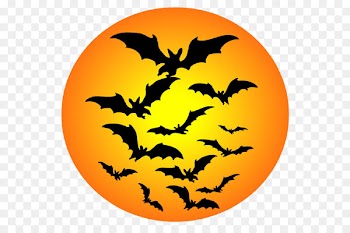 Halloween Bat Clip art - halloween moon 