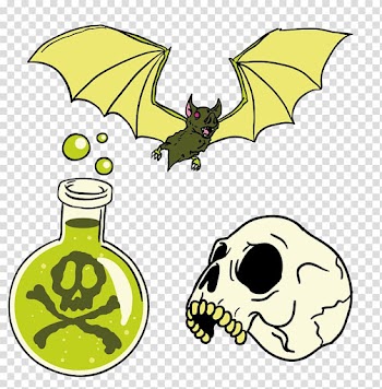 Halloween Bat poison transparent background PNG clipart