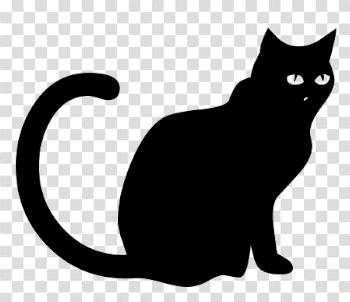 Halloween Black Cat Free PNG Image