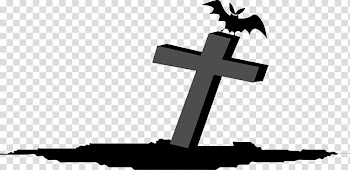 Halloween, black cross illustration transparent background PNG clipart