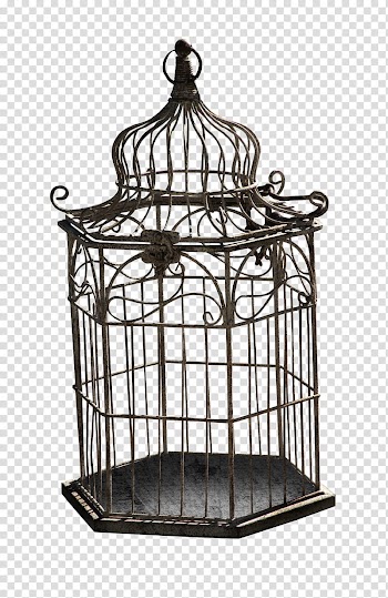 Halloween, black metal pet cage transparent background PNG clipart