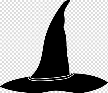 Halloween , black witch hat illustration transparent background PNG clipart