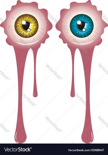 Halloween Bloody Eyeball6 vector image