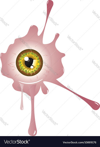Halloween Bloody Eyeball7 vector image