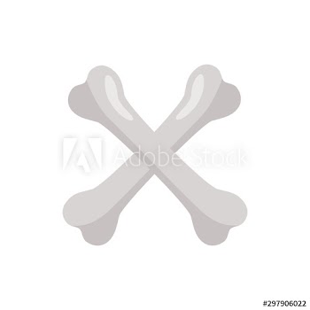 halloween bones crossed icon