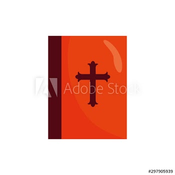 halloween book with cross icon