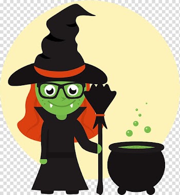 Halloween Boszorkxe1ny Party Witchcraft, Green face wizard transparent background PNG clipart