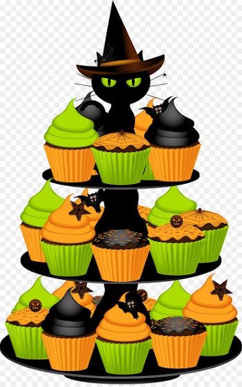 Halloween cake Birthday cake Cupcake Wedding cake Chocolate cake - Halloween Food Cliparts 