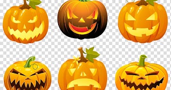 Halloween Calabaza Crookneck pumpkin Jack-o'-lantern, santa muerte transparent background PNG clipart