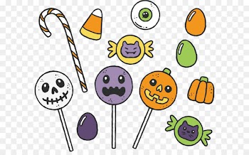 Halloween Candy - Cartoon Halloween candy 