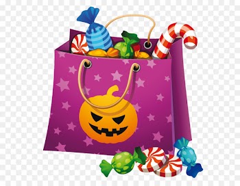Halloween Candy corn Clip art - Halloween PNG Candy Bag Clipart 