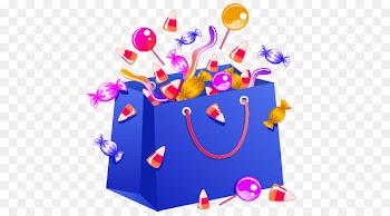 Halloween Candy Vecteur - Cartoon bag 