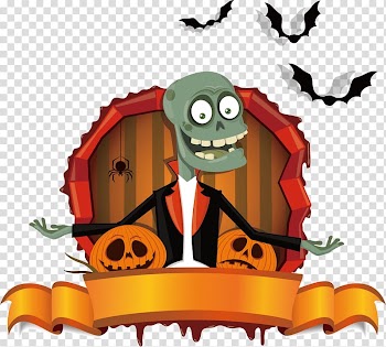 Halloween card Greeting card , Halloween cartoon transparent background PNG clipart