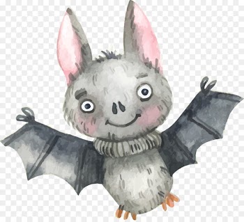 Halloween card Perfect Days Bat Holiday - Lovely gray bat 
