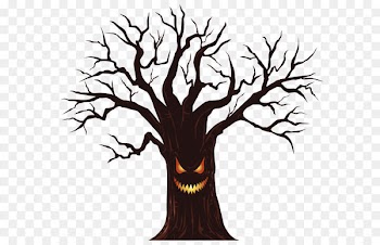 Halloween card Wish Greeting card - Halloween Spooky Tree PNG Clipart Image 