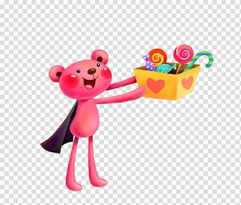 Halloween, Cartoon bear transparent background PNG clipart