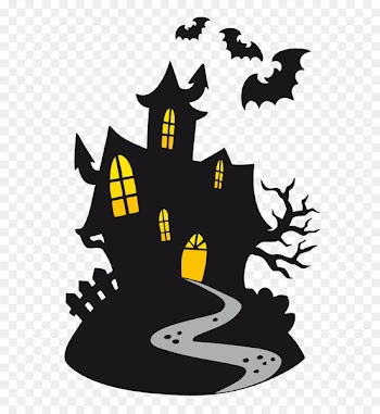 Halloween Cartoon Ghost Clip art - Haunted Castle Clipart 
