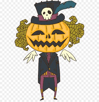 Halloween Cartoon Jack-o'-lantern - Vector Halloween cartoon characters 