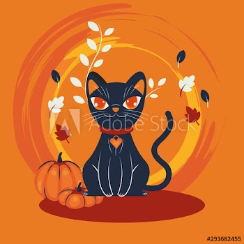 halloween cat disguised character scene
