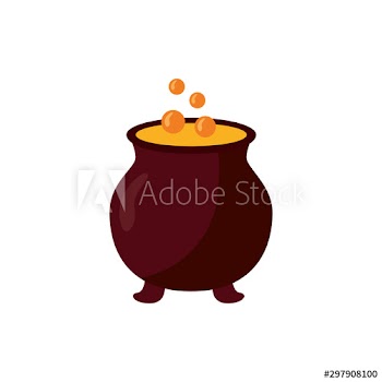 halloween cauldron witch icon