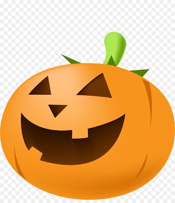 Halloween Character Cartoon Jack-o-lantern - Simple yellow pumpkin head 