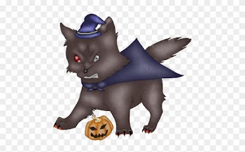 Halloween Chibi Wolf By Malsiberia - Cartoon