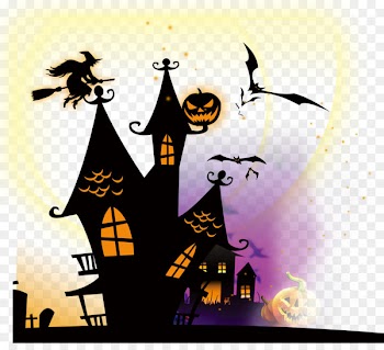 Halloween Clip art - Devil castle 