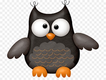 Halloween Clip art - Floating Owl 