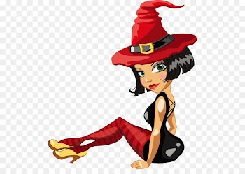 Halloween Clip art - Pretty Witch 