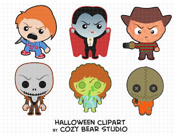 Halloween Clipart - Chucky, Dracula, Freddy Krueger, Jack ...