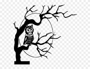 Halloween Clipart Owl In Tree - Higher Self Tarot Spread