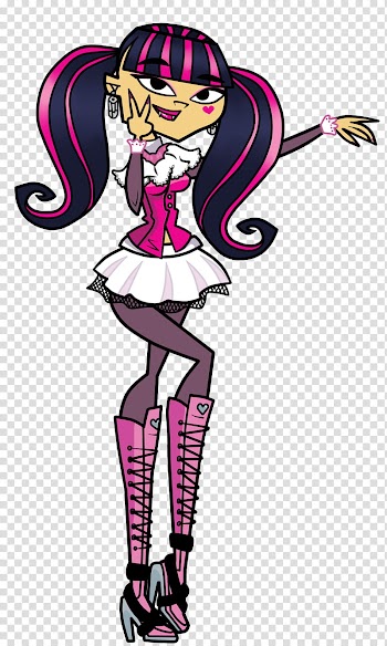 Halloween Cosplay Kitty as Draculaura transparent background PNG clipart