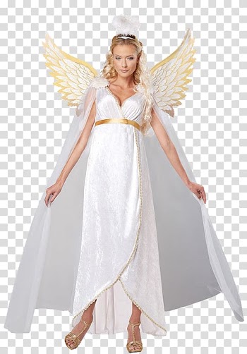 Halloween costume Angel Dress Clothing, angel transparent background PNG clipart