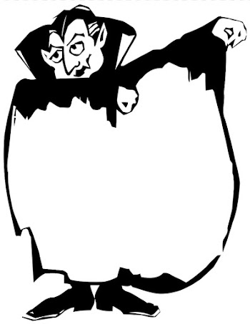 Halloween costume Ballot Voting Party, Dracula Outline transparent background PNG clipart