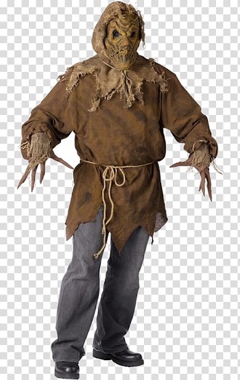 Halloween costume Clothing Scarecrow, Scarecrow Costume transparent background PNG clipart