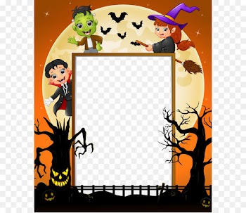 Halloween Costume Cosplay - Halloween Vector Border 