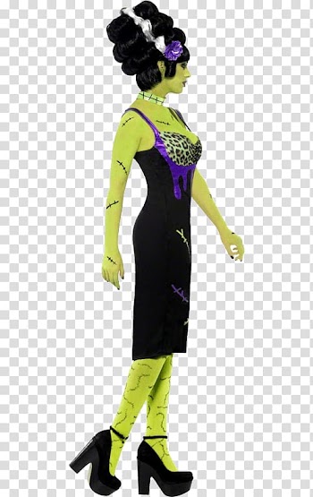 Halloween costume Frankie Stein Suit Dress, Bride Of Frankenstein transparent background PNG clipart