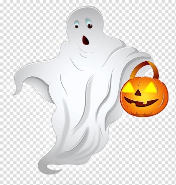 Halloween costume Ghost Jack-o'-lantern , baptism transparent background PNG clipart