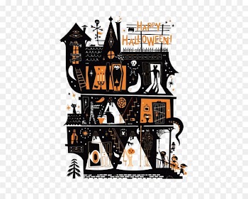 Halloween costume Lab Partners Jack-o'-lantern Illustration - Vector halloween house 