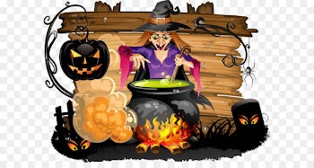 Halloween costume Witch Clip art - Vector Halloween Witch 