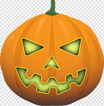 Halloween decoration kit, orange and green Jack-o'-Lantern illustration transparent background PNG clipart