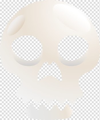 Halloween decoration kit, white skull illustration transparent background PNG clipart