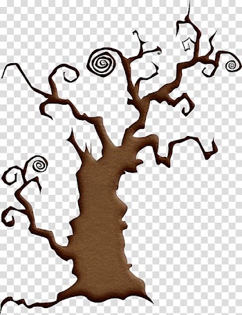 Halloween Desktop Party , arbres noirs transparent background PNG clipart