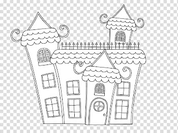 Halloween Drawing Ghost Illustration, Halloween Haunted House transparent background PNG clipart