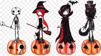 Halloween Drawing Image Illustration Google Doodle - halloween characters 