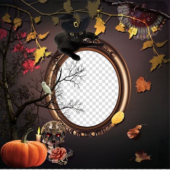 Halloween Editor, Scary Face Makeup, Background Frame Halloween transparent background PNG clipart