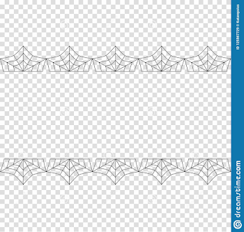 Halloween Elegant Vector Frame Of Spiderweb Lace Border On ...