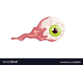 halloween element scary eye