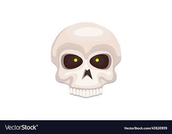 halloween element skull